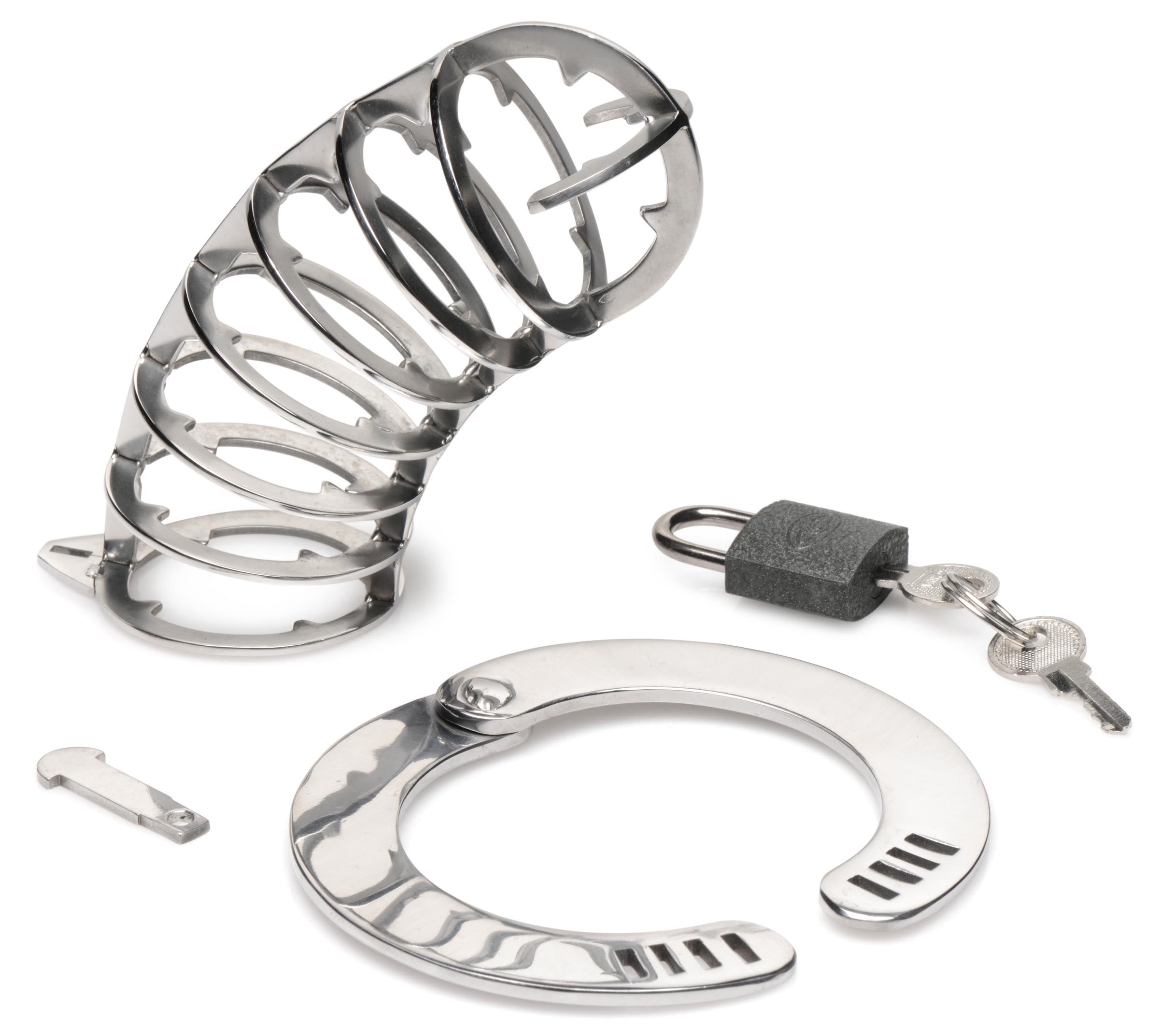 Stainless Steel Spiked Chastity Cage