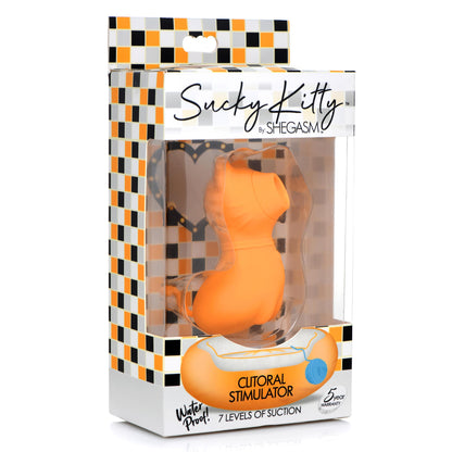 Sucky Kitty Silicone Clitoral Stimulator - Orange