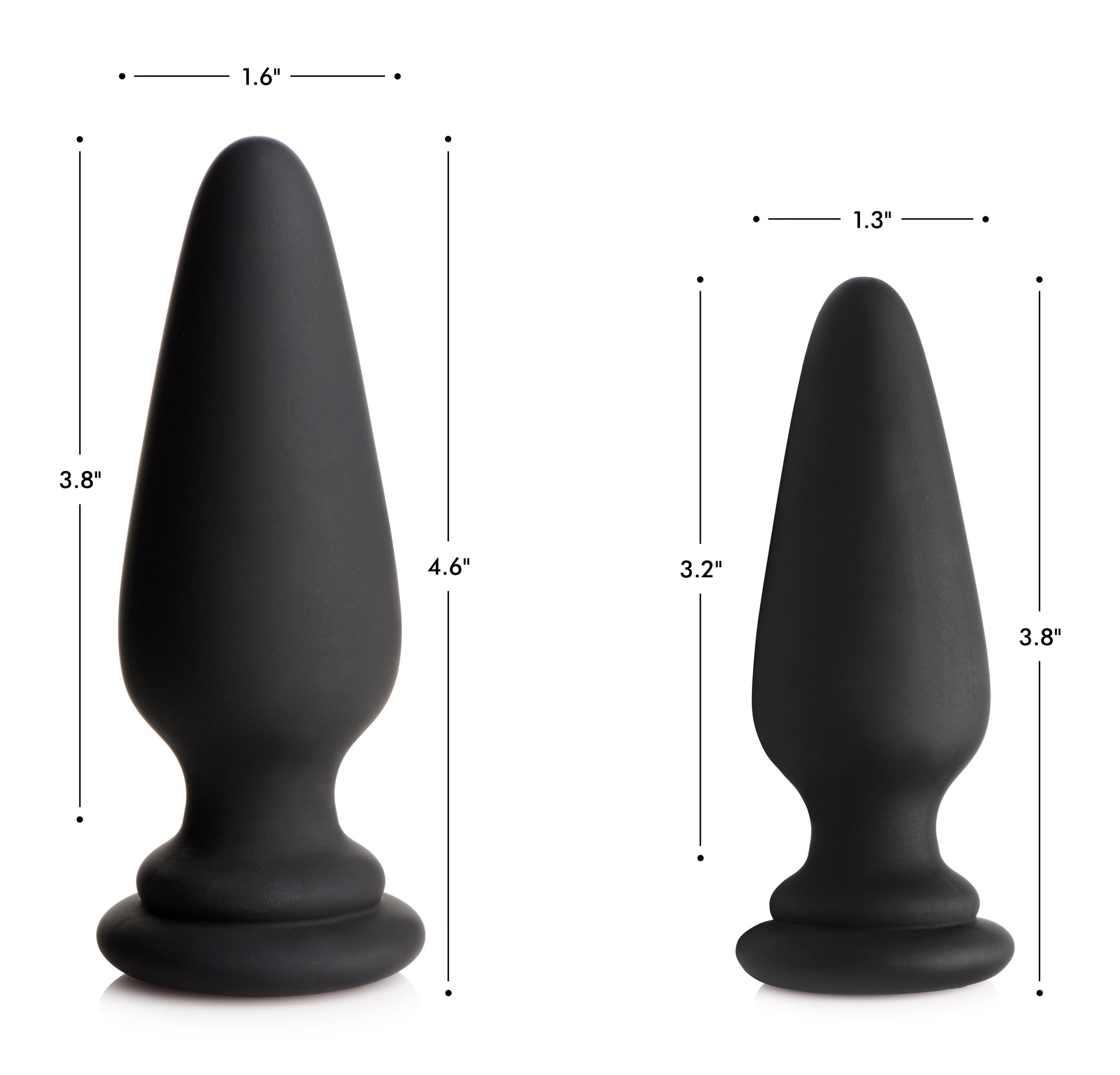 Small Anal Plug with Interchangeable Fox Tail - White