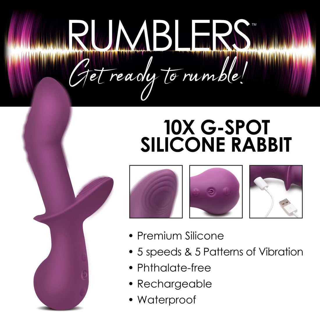 10X G-Spot Silicone Vibrator