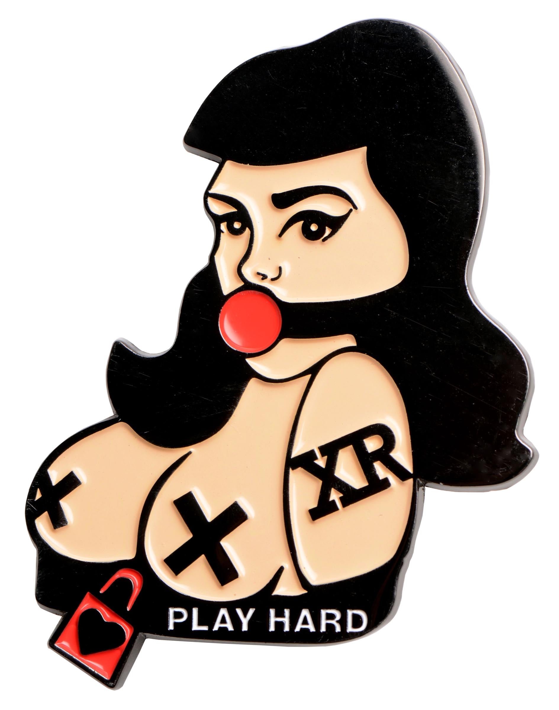 Bondage Pinup Girl Enamel Pin