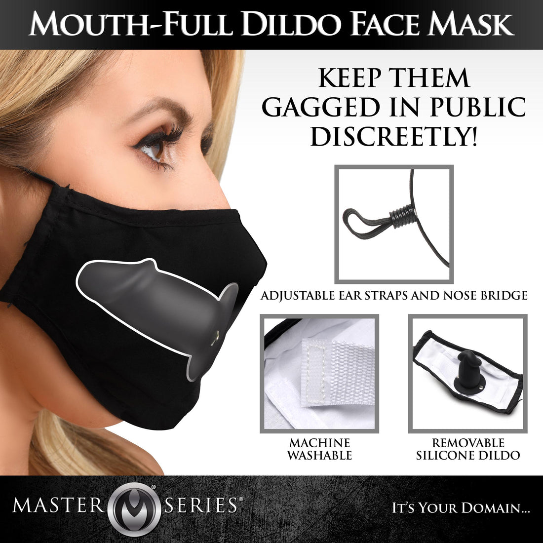 Mouth-Full Dildo Face Mask