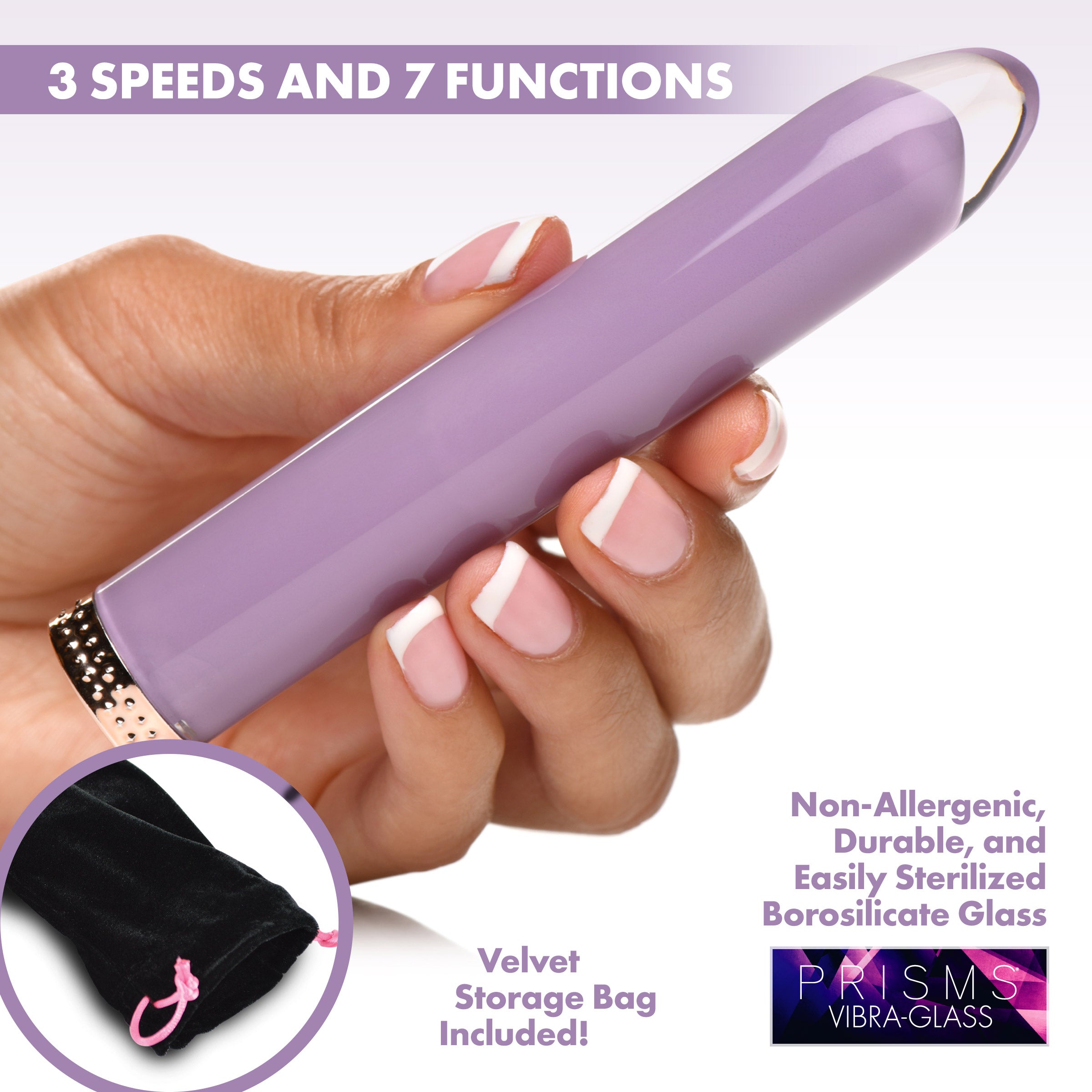 Vibra-Glass 10X Mini Vibe Lilac