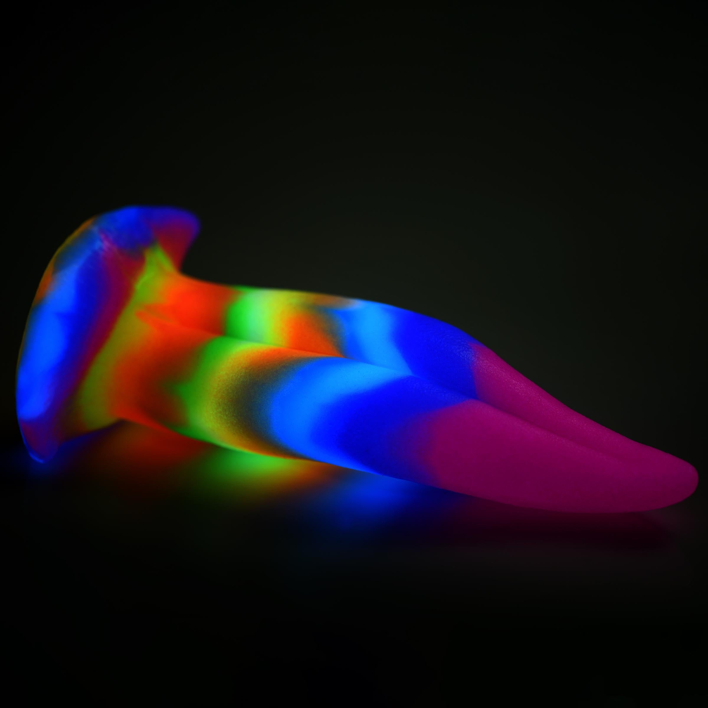 Unicorn Kiss Unicorn Tongue Glow-in-the-Dark Silicone Dildo