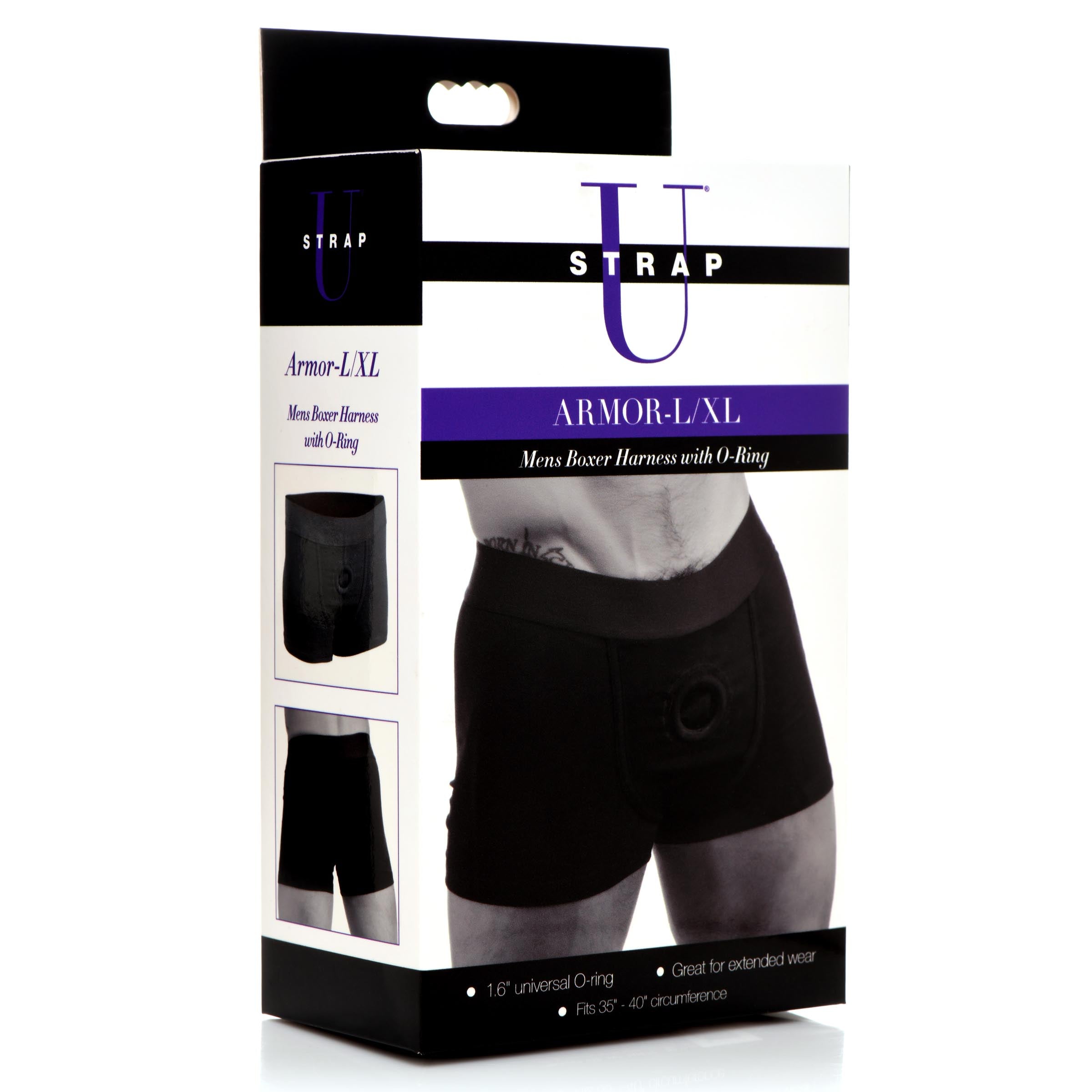 Armor Mens Boxer Harness with O-Ring - LXL