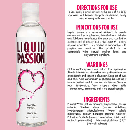 Liquid Passion Natural Lubricant - 8oz