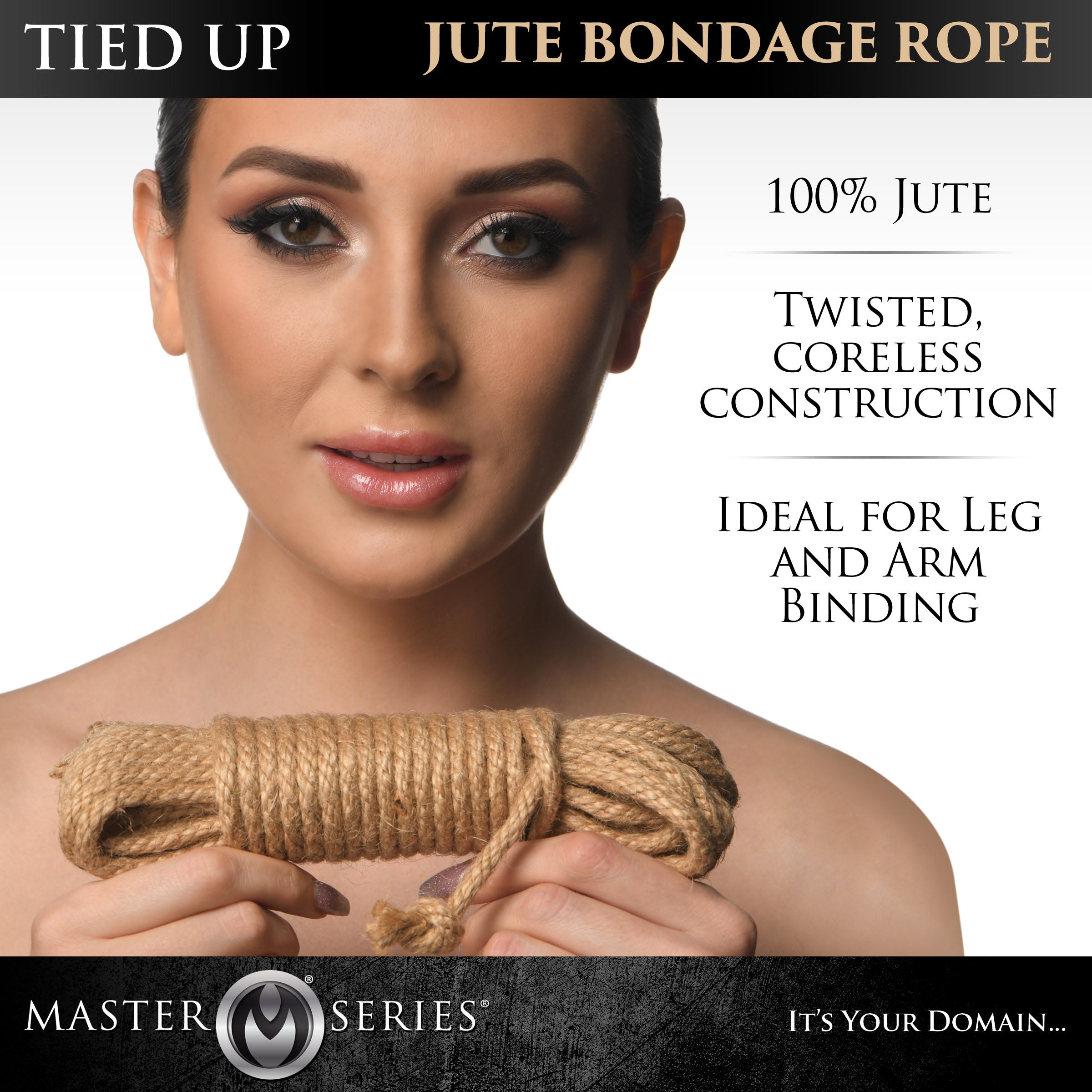 Tied Up Jute Bondage Rope - 25 Feet