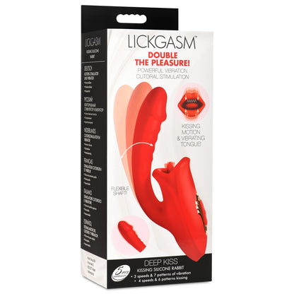 Deep Kiss Silicone Licking Rabbit Vibrator