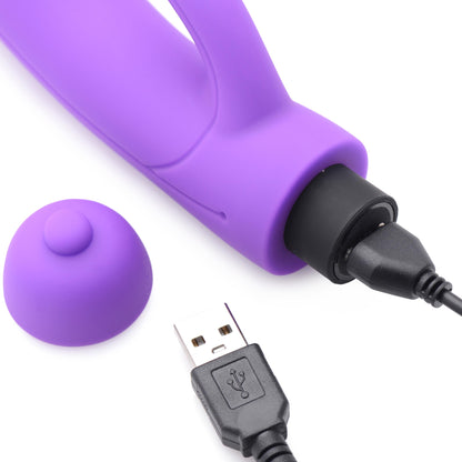 7X Lil Smoothie Mini Silicone Rabbit Vibe - Violet