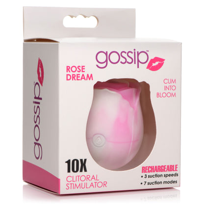 10X Rose Dream Silicone Clitoral Stimulator