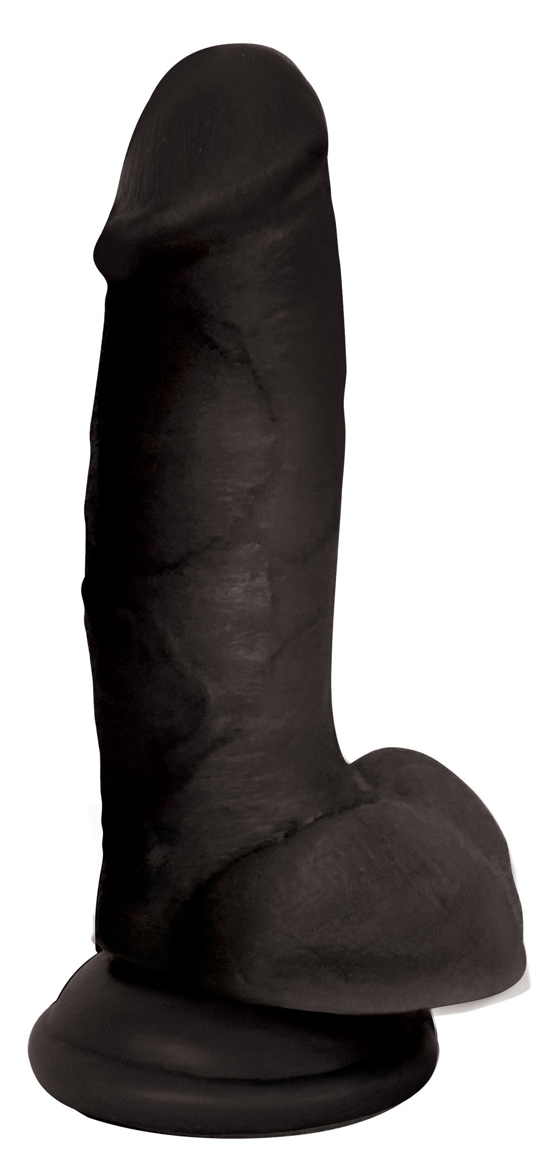 Jock 7 Inch Dildo with Balls - Black