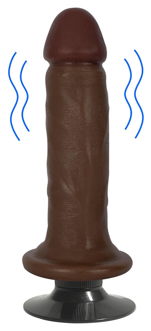 Jock Dark Vibrating Dildo - 6 Inch