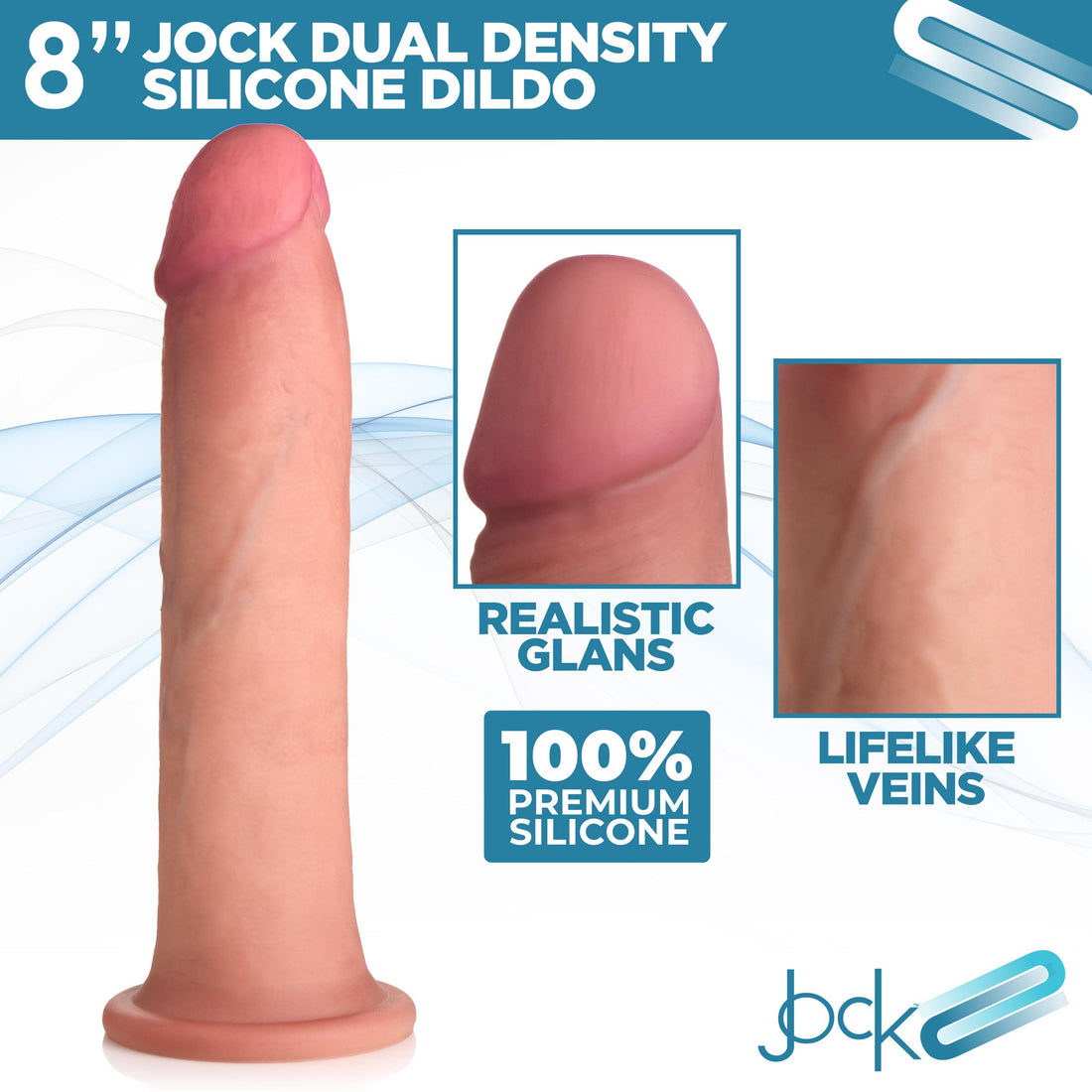 Ultra Realistic Dual Density Silicone Dildo - 8 Inch