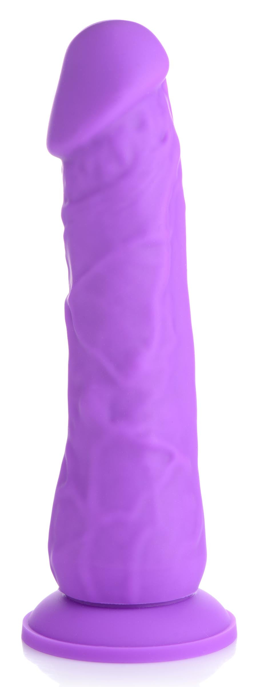 7 Inch Silicone Dildo - Grape