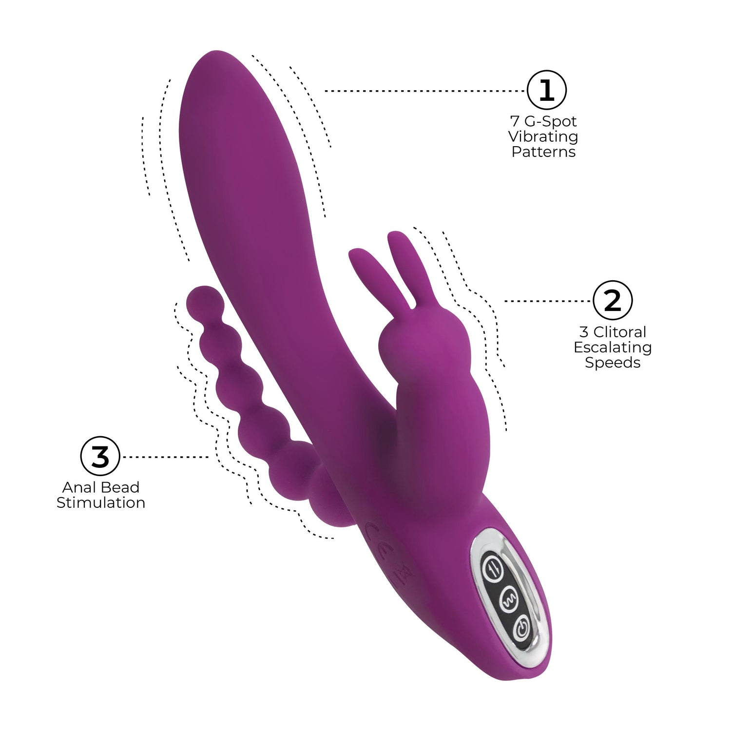 Quivers 10X Silicone G-spot Rabbit Vibrator