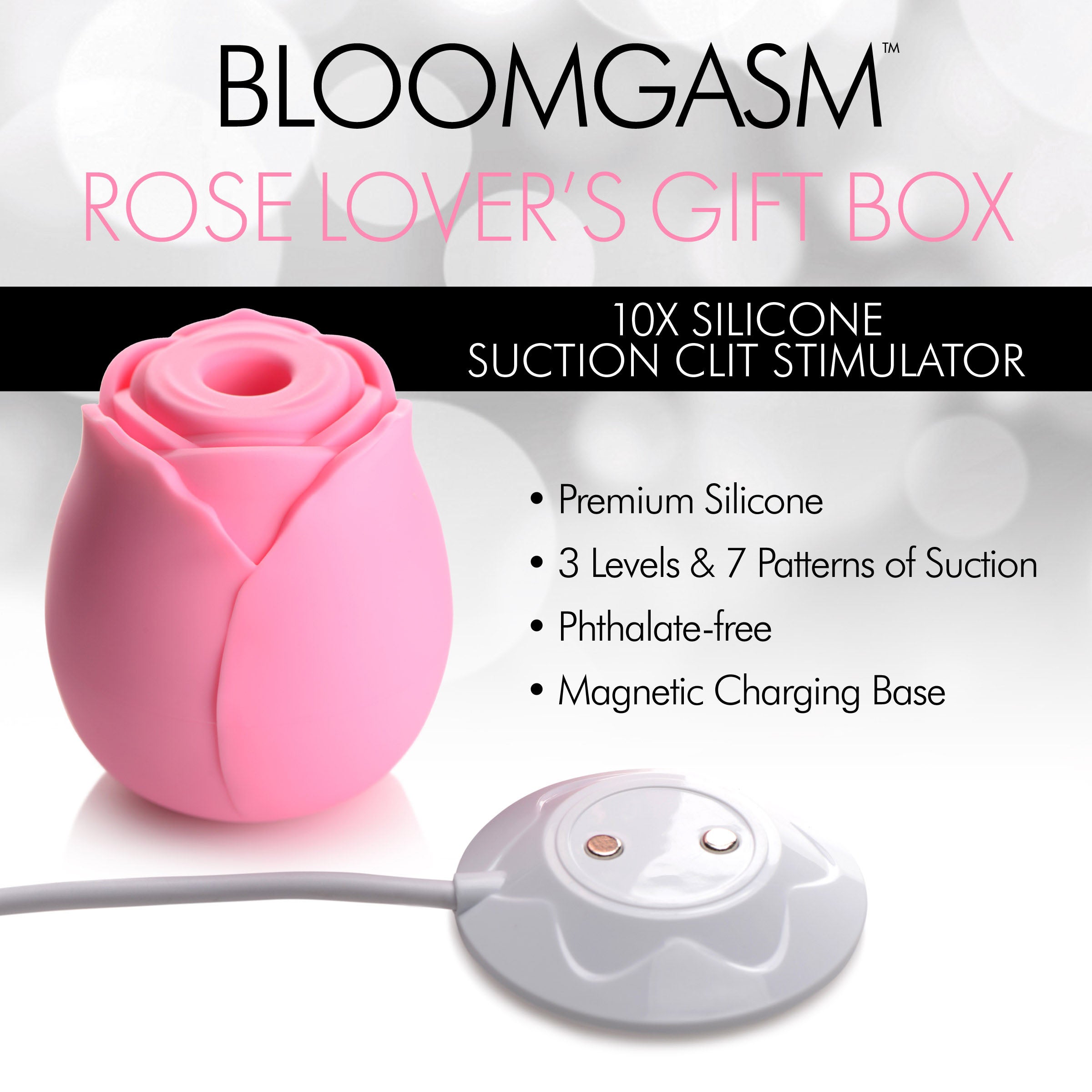 The Rose Lovers Gift Box 10x Clit Suction Rose - Pink