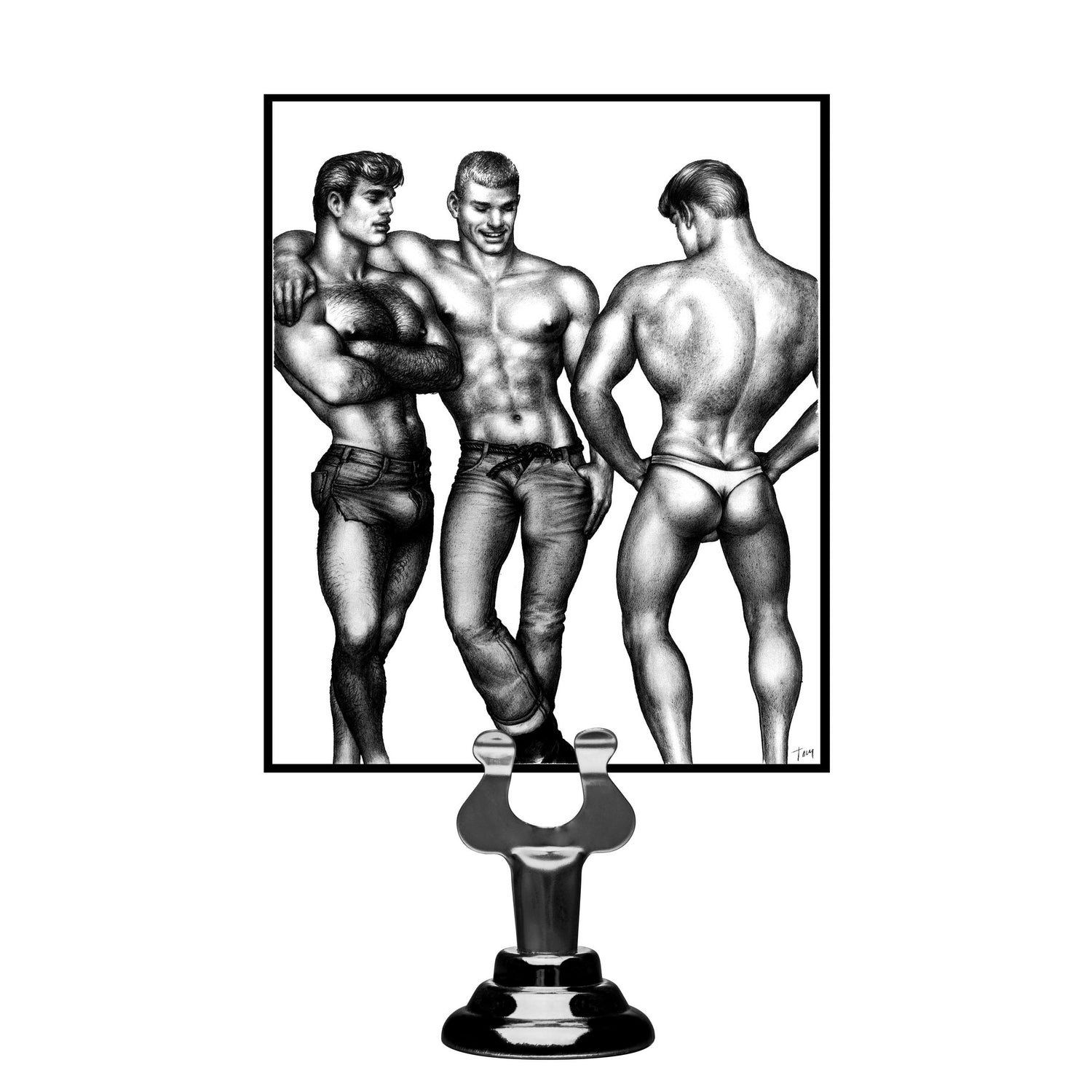 Tom of Finland 3 Piece Silicone Cock Ring Set - Blue